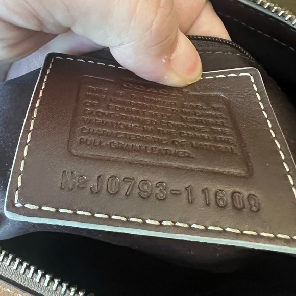 Coach Tan and Brown Leather Shoulder Bag with Turnlock Closure - Picture 12 of 13